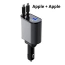 Carregador Max 4 em 1 para carro - 5x mais rápido - Iphone e Android