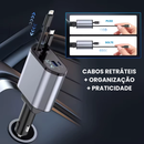 Carregador Max 4 em 1 para carro - 5x mais rápido - Iphone e Android